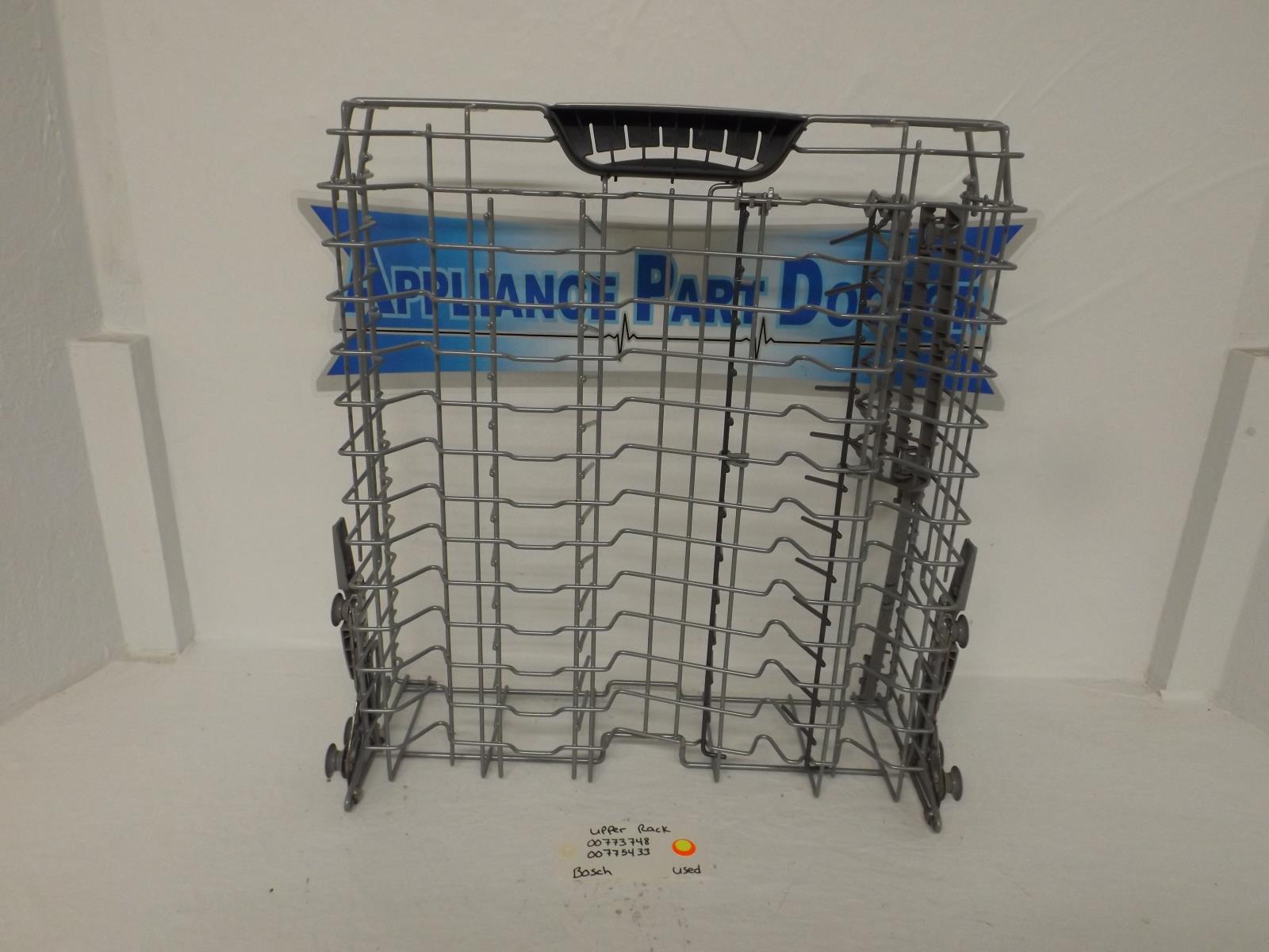 Bosch Dishwasher 00773748 00775433 Upper Rack Used Bosch Dishwasher 00773748 00775433 Upper Rack Used
